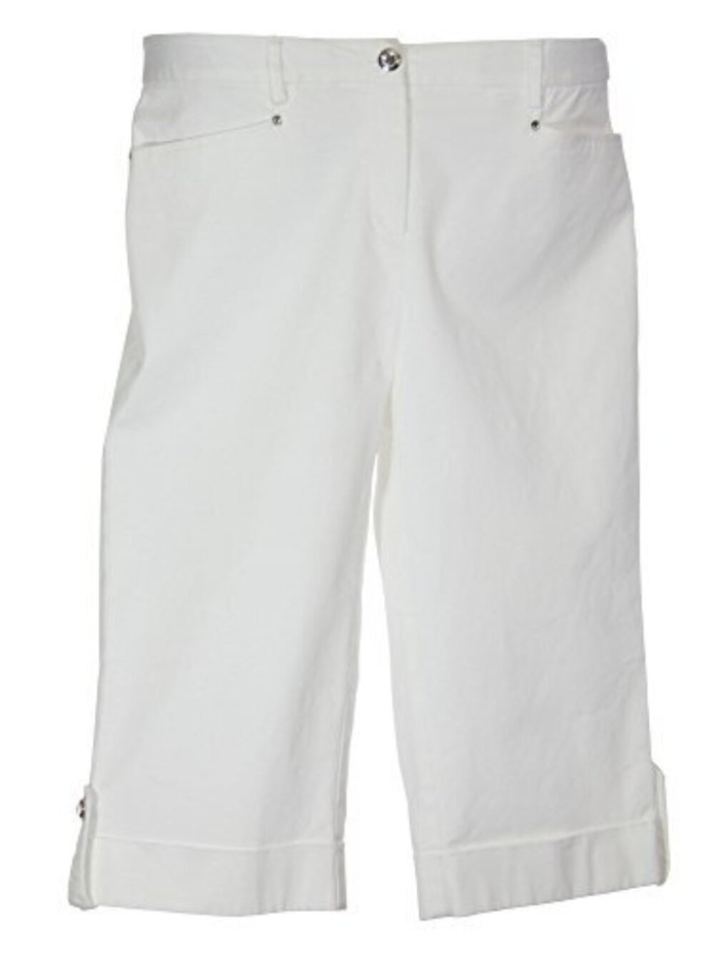 Jm Collection Womens Comfort Waist Embellished Skimmer Capri Pants